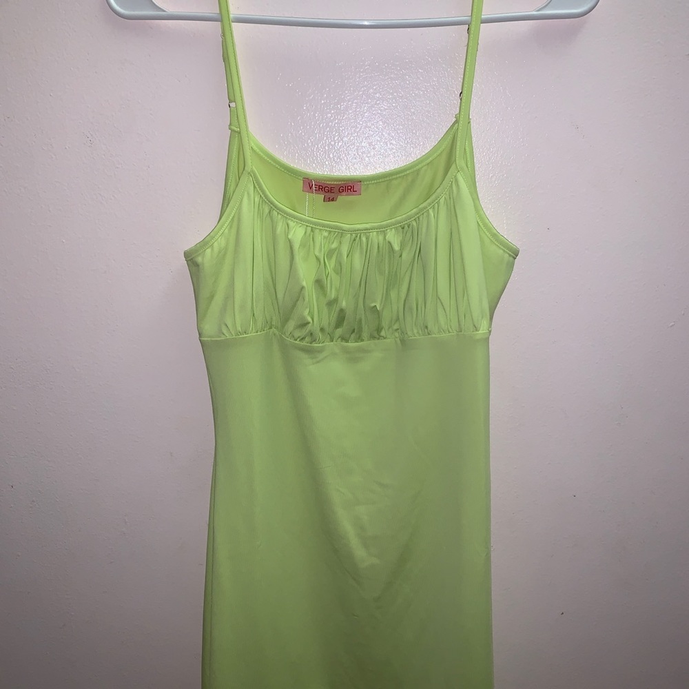VRG GRL Green Mini Dress